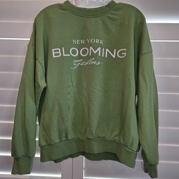 H&M Green Sweatshirt Size Small - Picture 1 of 1